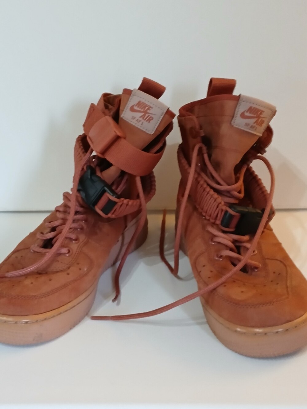 Nike Air SF Air Force 1 Women’s Dusty Peach High Top Sneakers Size 8.5